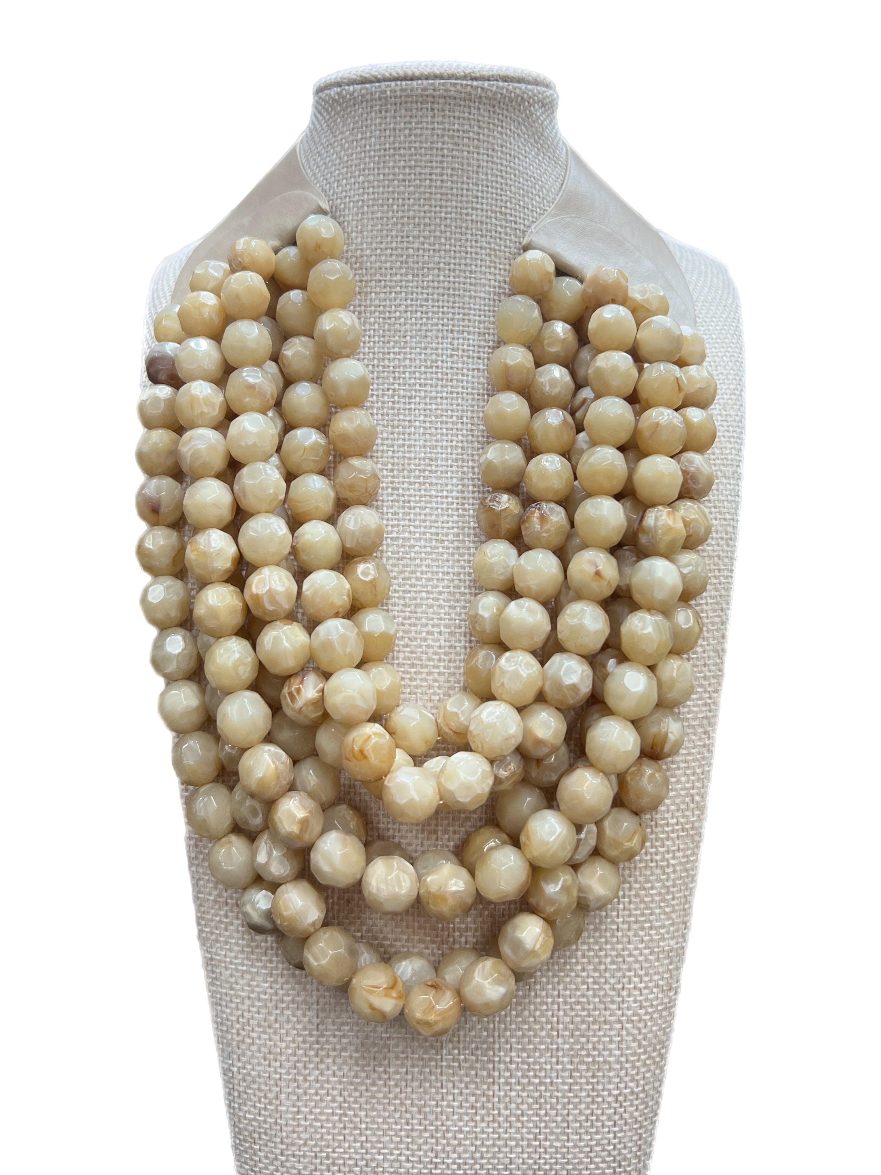 ATG 7-Strand Cream Magnetic Necklace