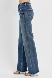 RISEN Full Size Tummy Control High Rise Long Straight Jeans Plus Size on Simply Obsessed