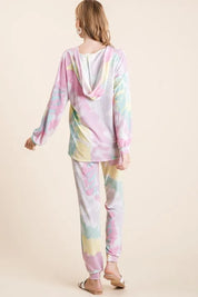 BiBi Tie Dye French Terry Casual Pants on Simply Obsessed