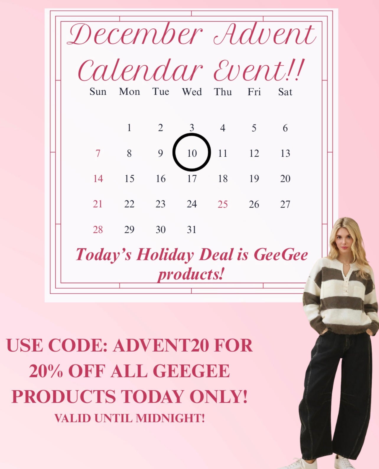 GEEGEE ADVENT CALENDAR EVENT DEC.10TH! on Simply Obsessed