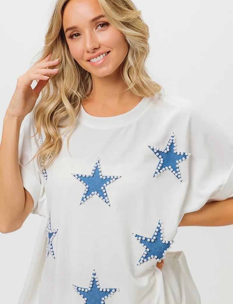 BiBi Fourth Of July Terry T-Shirt on Simply Obsessed