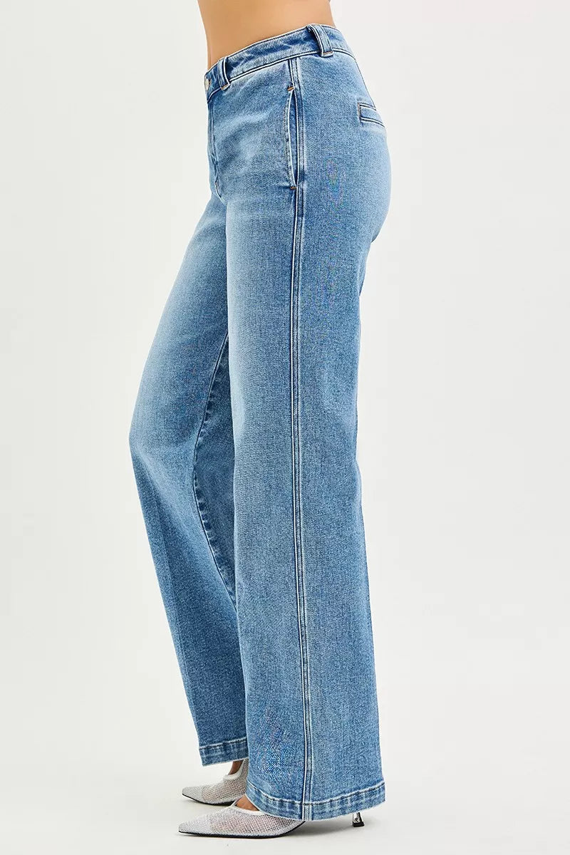 RISEN Slouchy Straight Jeans on Simply Obsessed
