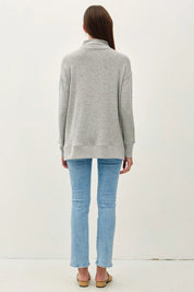 BE COOL Side Slit Mock Neck Long Sleeve Tunic Top. **FALL DEBUT SALE** on Simply Obsessed