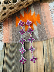 NIZHONI Handmade Pink Onyx Sterling Silver Dangles **SALE** on Simply Obsessed