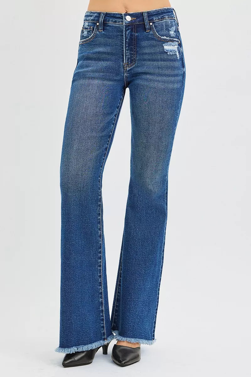 RISEN High Rise Flare Jeans on Simply Obsessed
