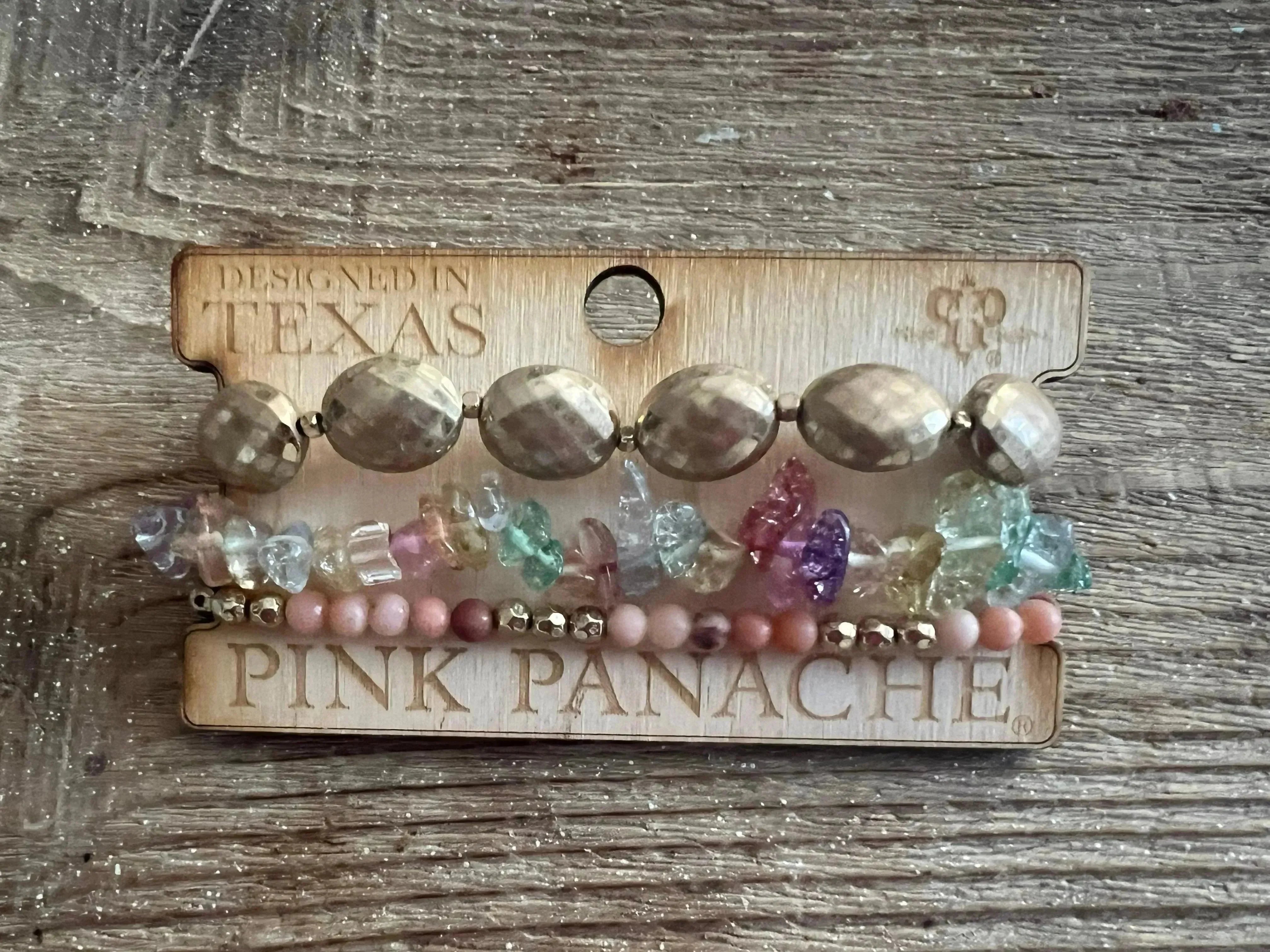#57 One of a Kind Gold Clear Multi Stack on Simply Obsessed