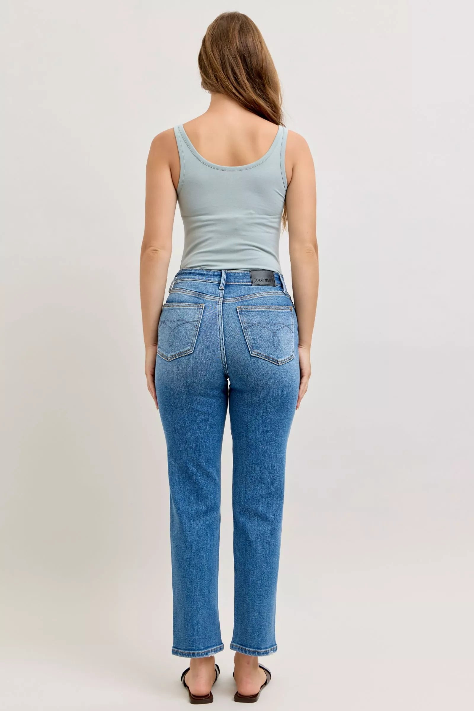 Judy Blue High-Waisted Straight-Leg Jeans on Simply Obsessed