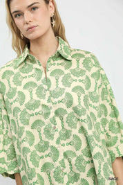 UMGEE Printed Button Down Shirt **DEBUT SALE** on Simply Obsessed
