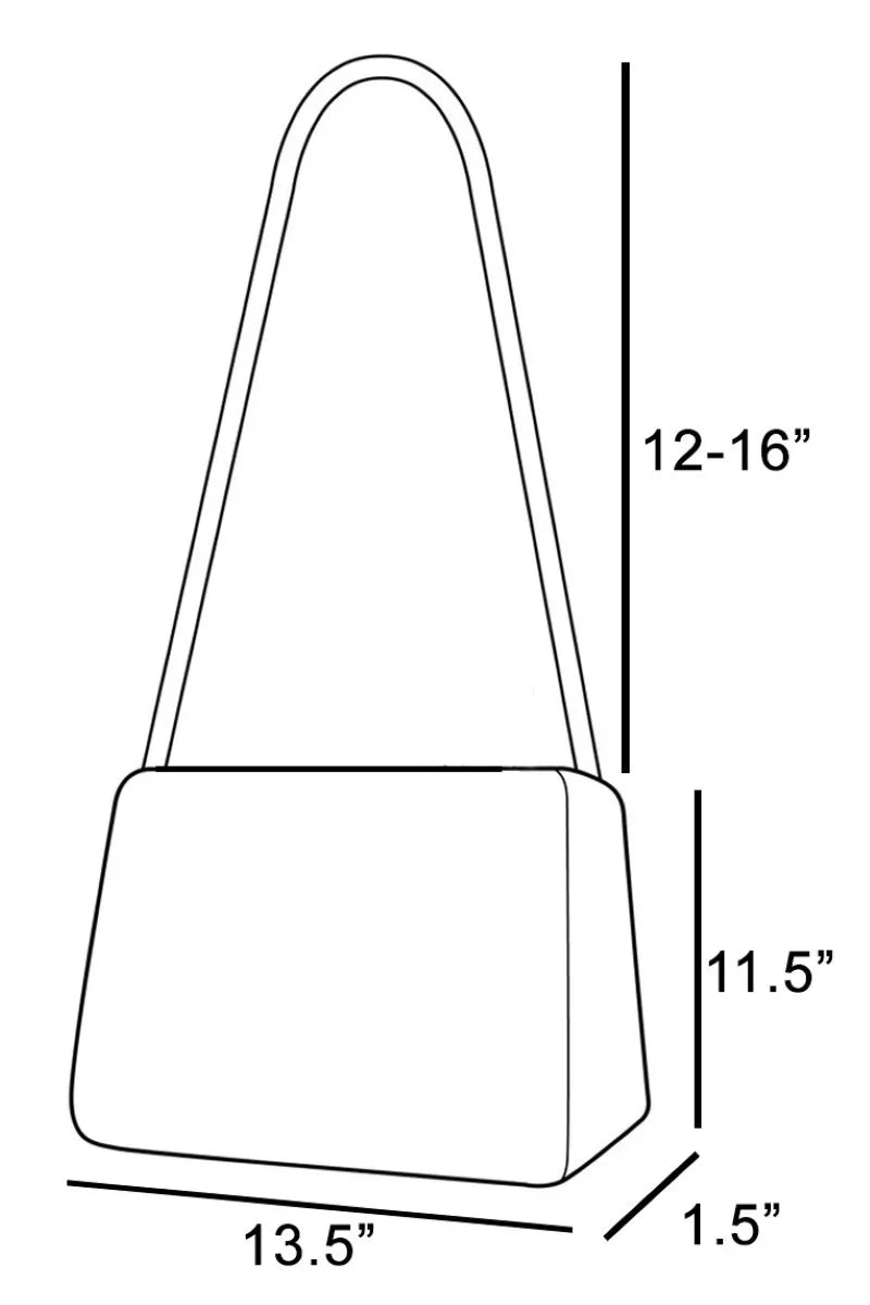 Fame Rivet Trim Suede Fringe Shoulder Bag on Simply Obsessed