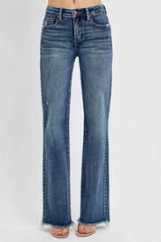 RISEN Full Size Tummy Control High Rise Long Straight Jeans Plus Size on Simply Obsessed