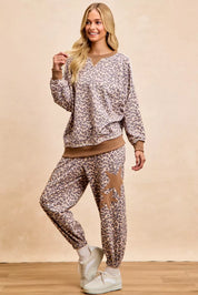 BiBi Leopard Printed French Terry Sweatshirt on Simply Obsessed