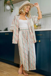 BIBI Eyelet Lace And Floral Mix And Match Shirt Top on Simply Obsessed