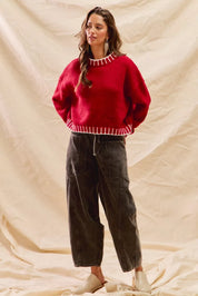 SO ME Loose Fit Christmas Holiday Sweater on Simply Obsessed