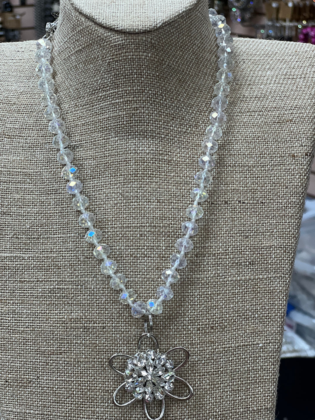ATG Clear Bling Daisy Necklace on Simply Obsessed
