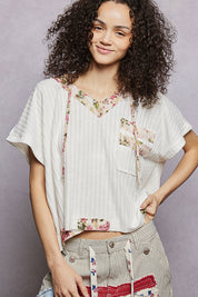POL Short Sleeve Hooded Top with Back-Open Detail on Simply Obsessed