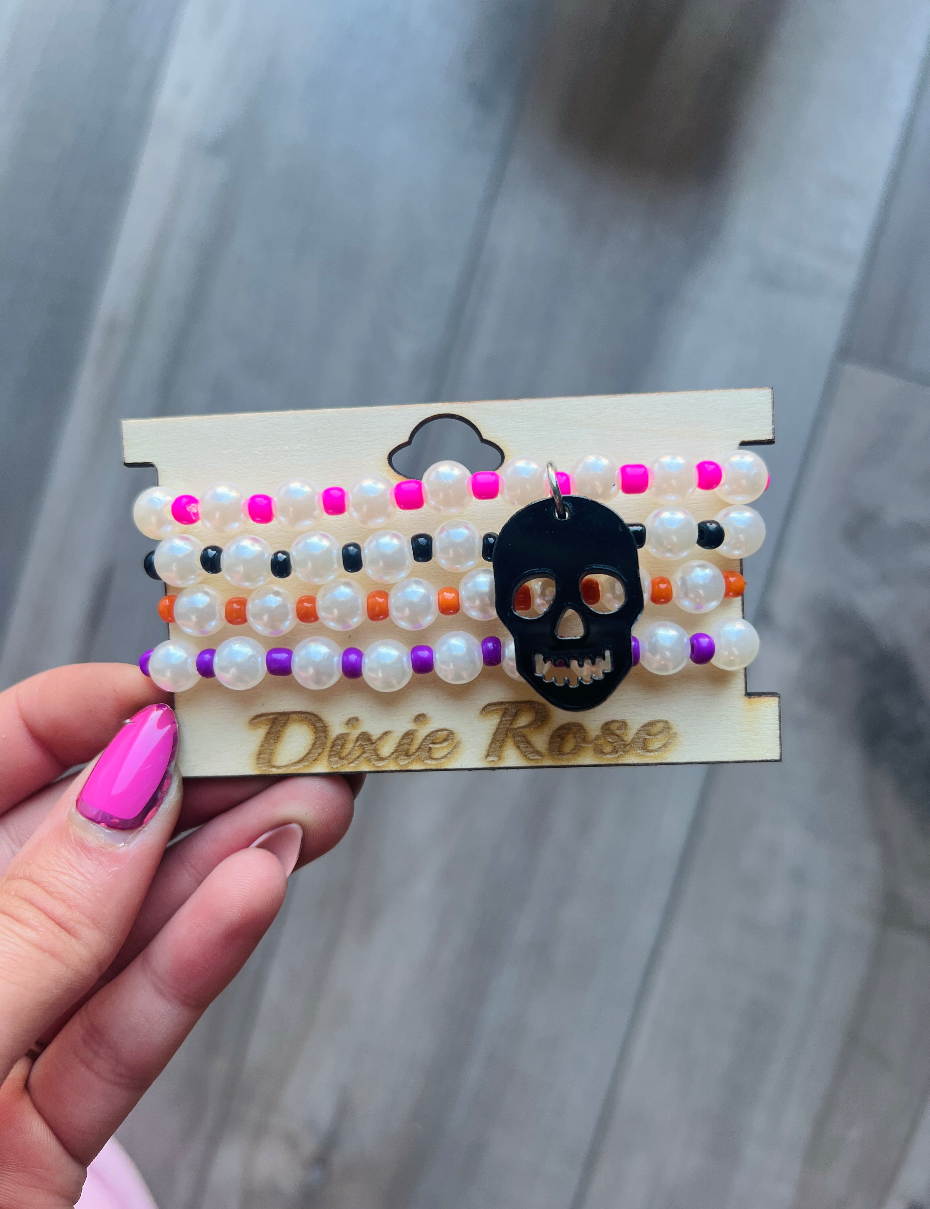 DIXIE ROSE Skull Bracelet Stack on Simply Obsessed