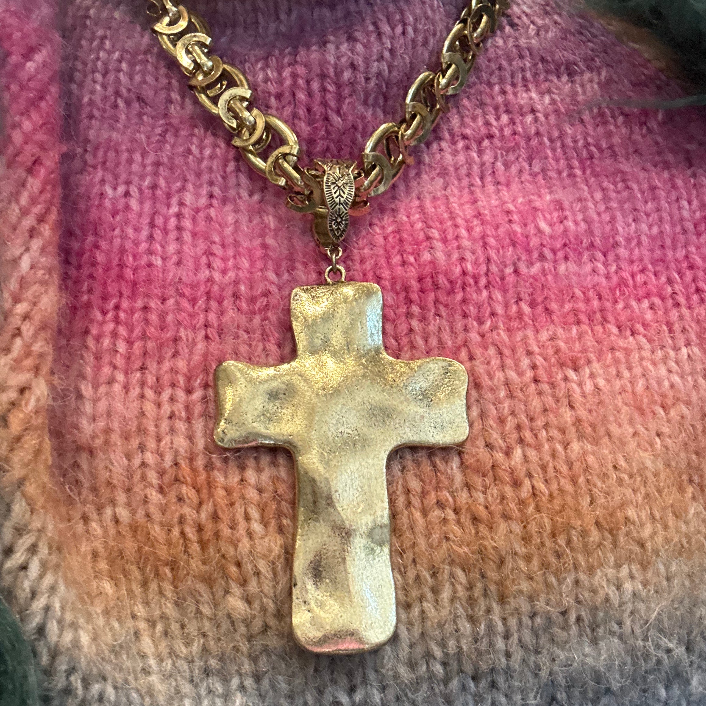 ATG Cross with Oval Chain on Simply Obsessed