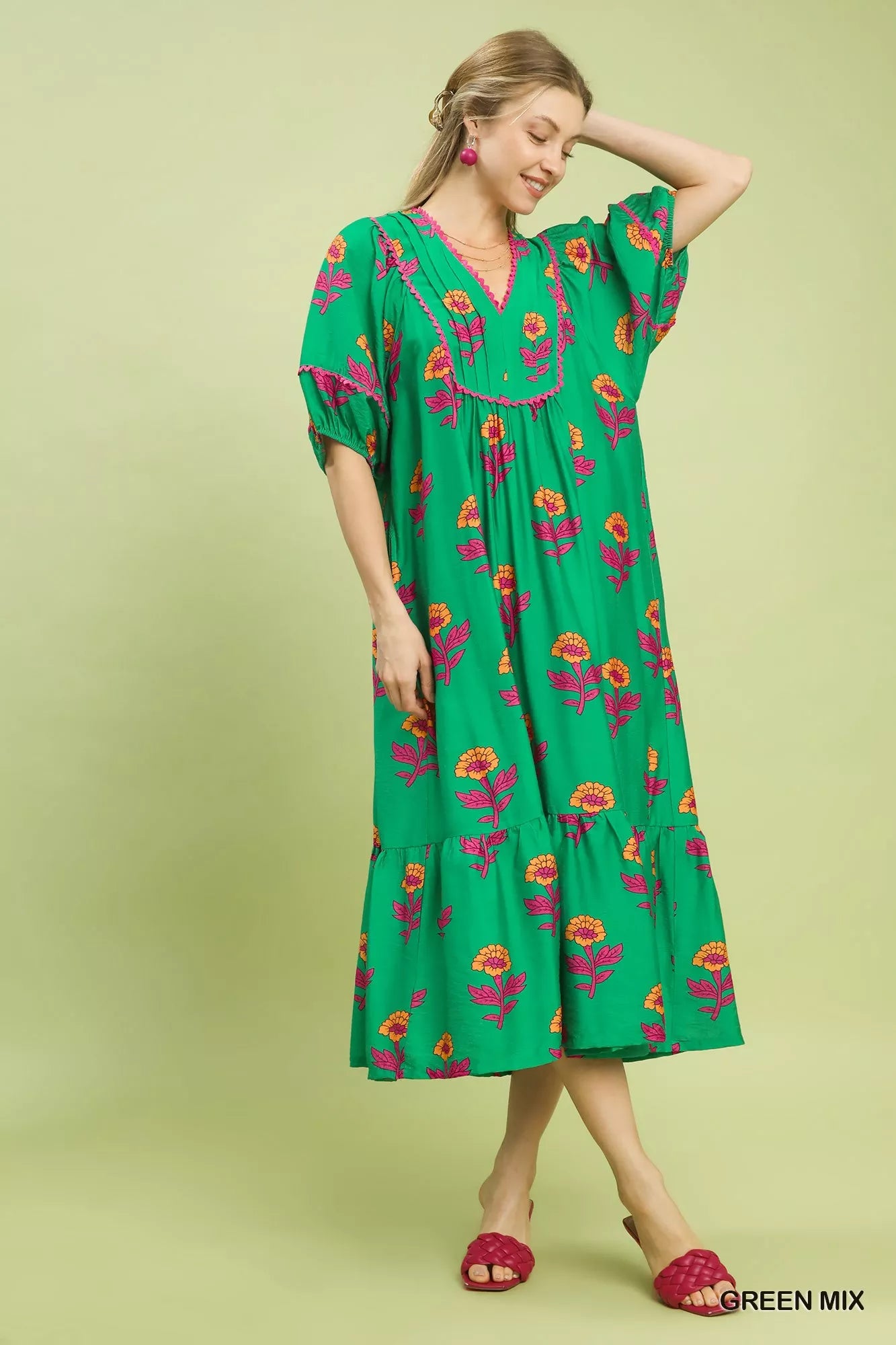 UMGEE Floral Print Midi Dress **SALE** on Simply Obsessed
