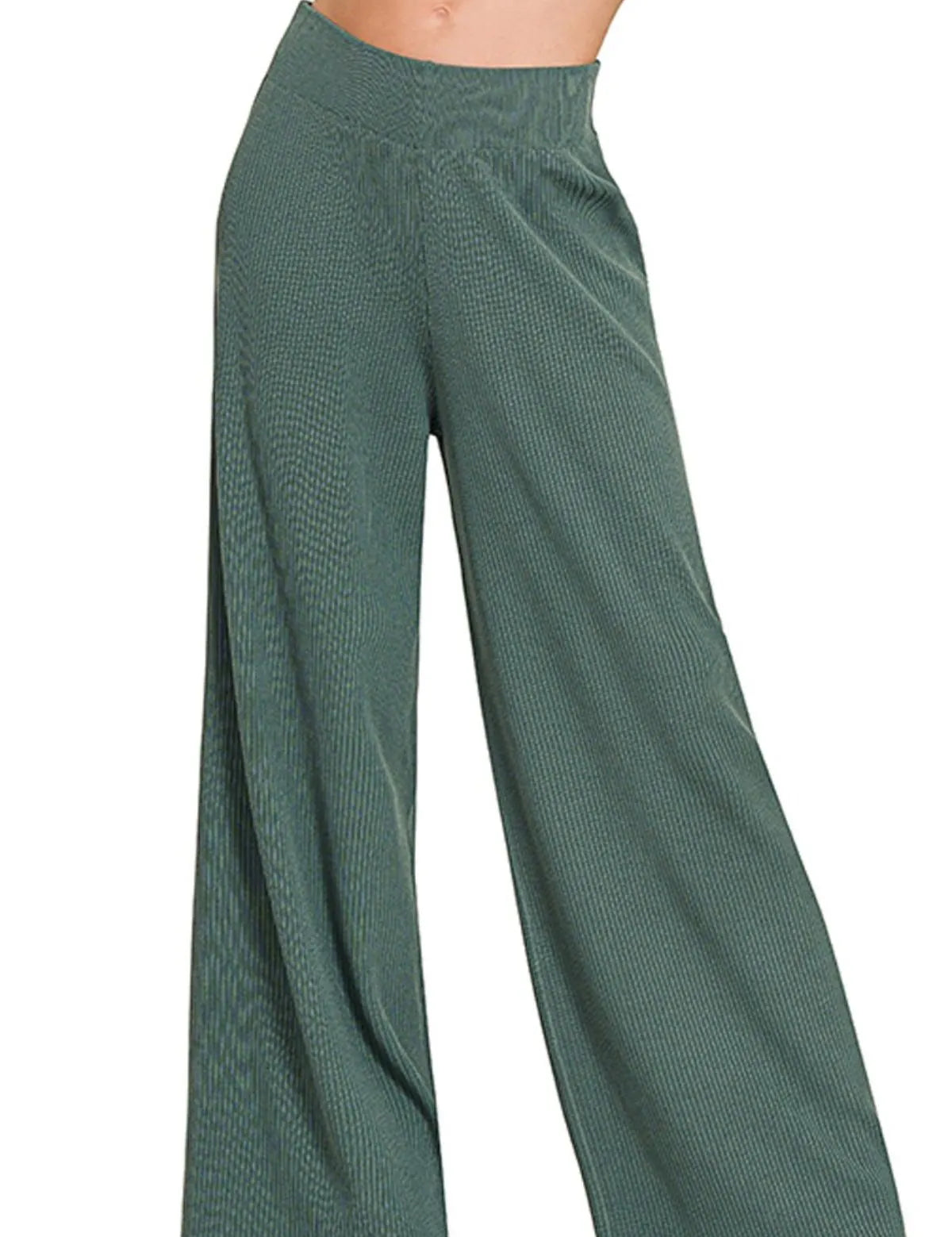 Zenana Viscose Ribbed Sweater Pants on Simply Obsessed