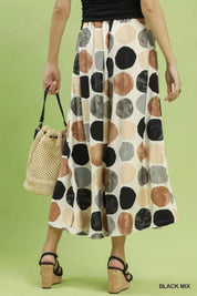 UMGEE Dot Print Wide Leg Pants on Simply Obsessed