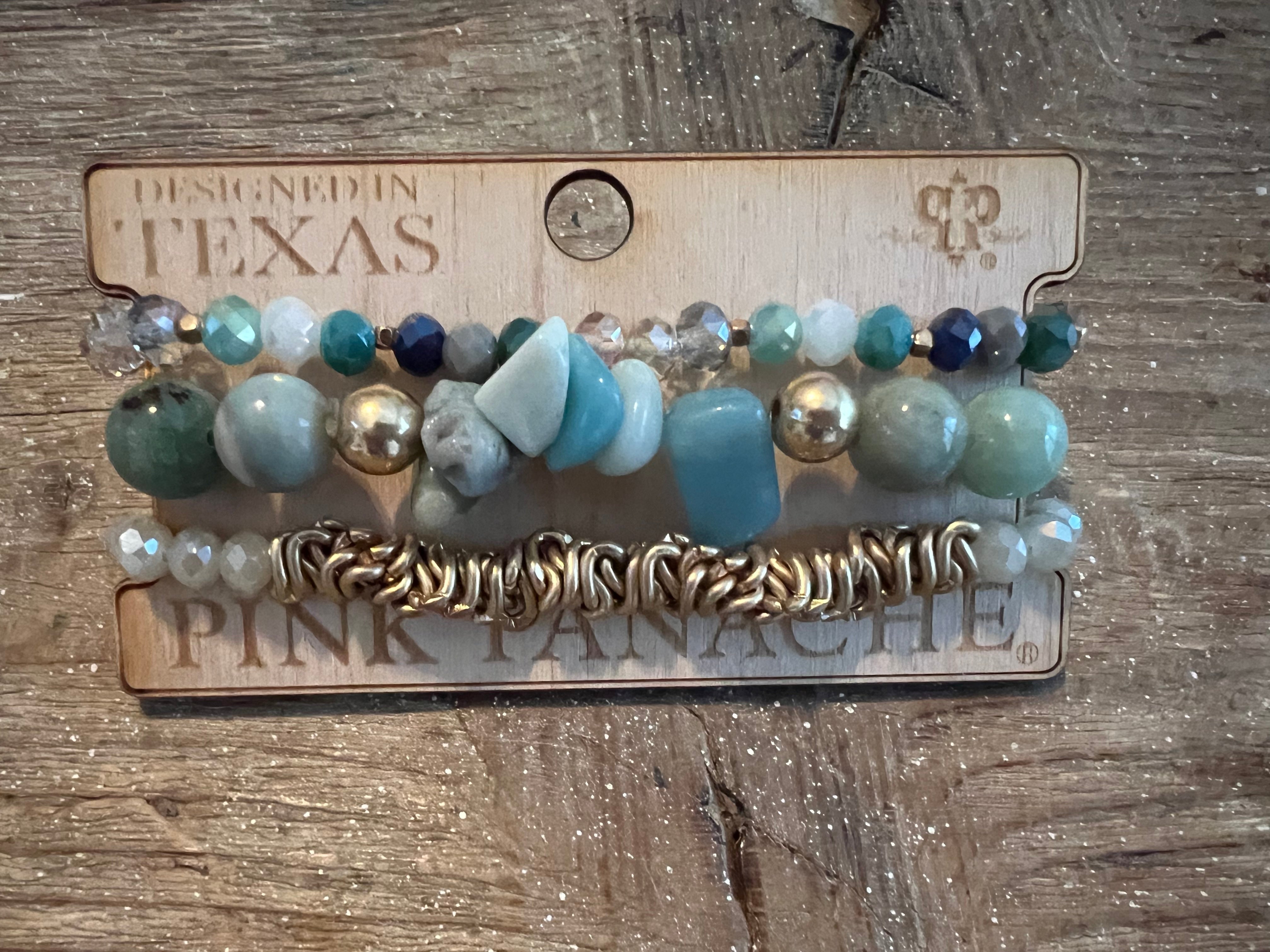 #68 One of a Kind Multi Blue/Gold Stack on Simply Obsessed