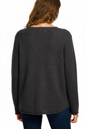 ZENANA Beach V Neck Sweater on Simply Obsessed