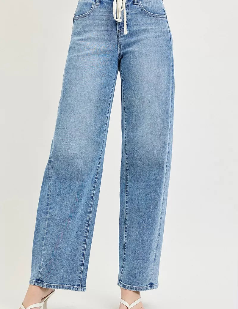 RISEN Relaxed Fit Drawstring Waist Jeans on Simply Obsessed