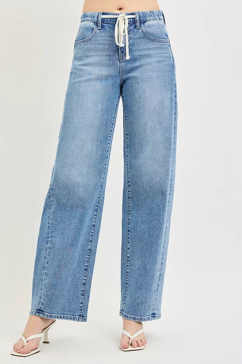 RISEN Relaxed Fit Drawstring Waist Jeans on Simply Obsessed
