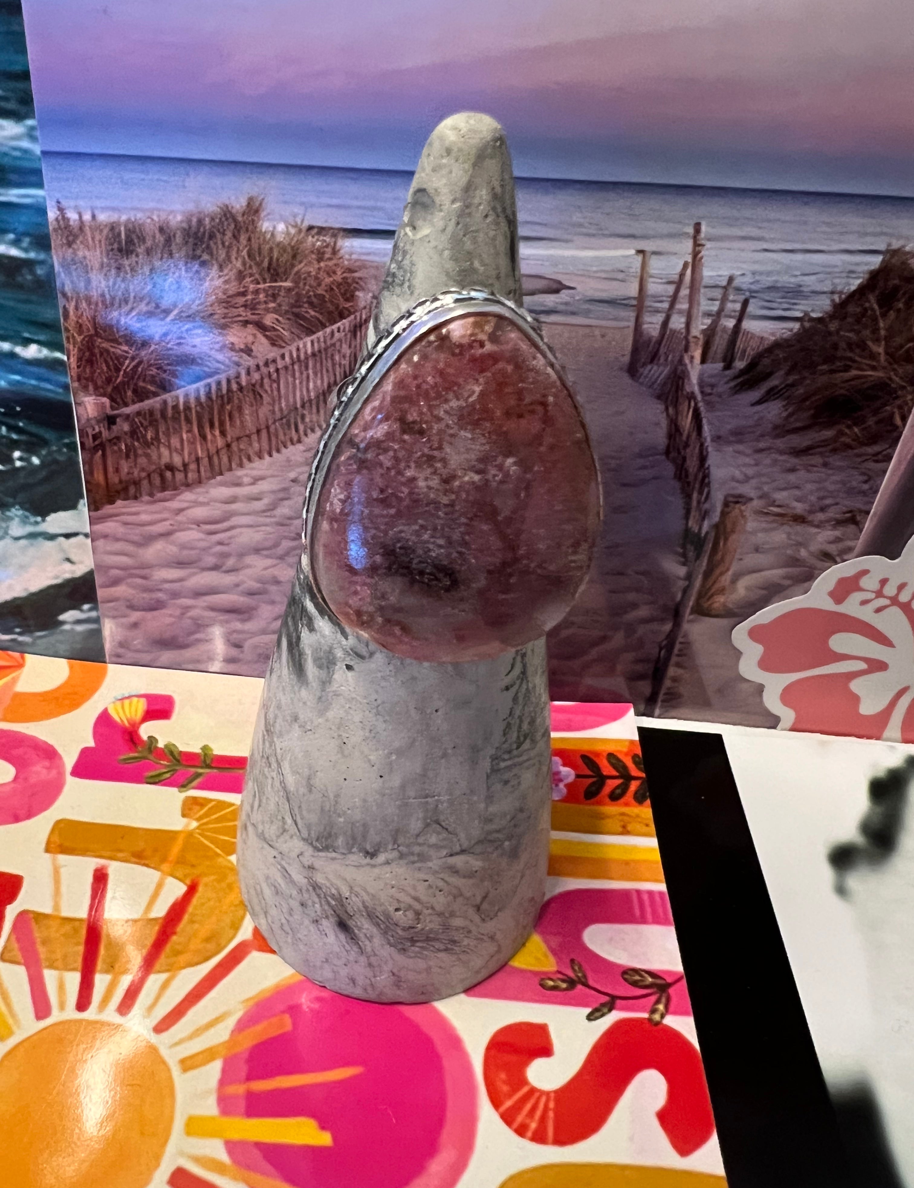 One of a Kind Size 8 Colbalt Calcite Ring on Simply Obsessed