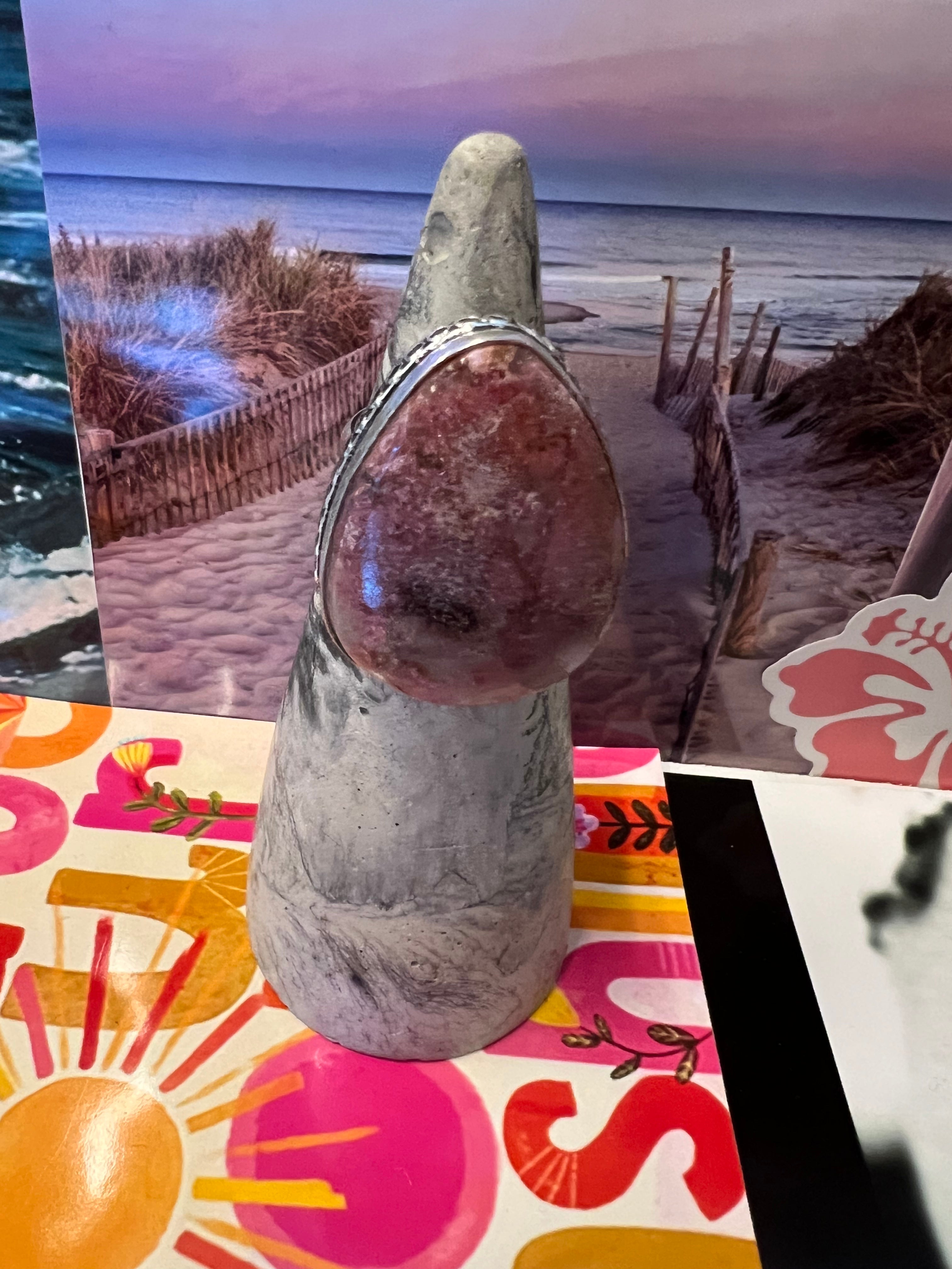 One of a Kind Size 8 Colbalt Calcite Ring on Simply Obsessed