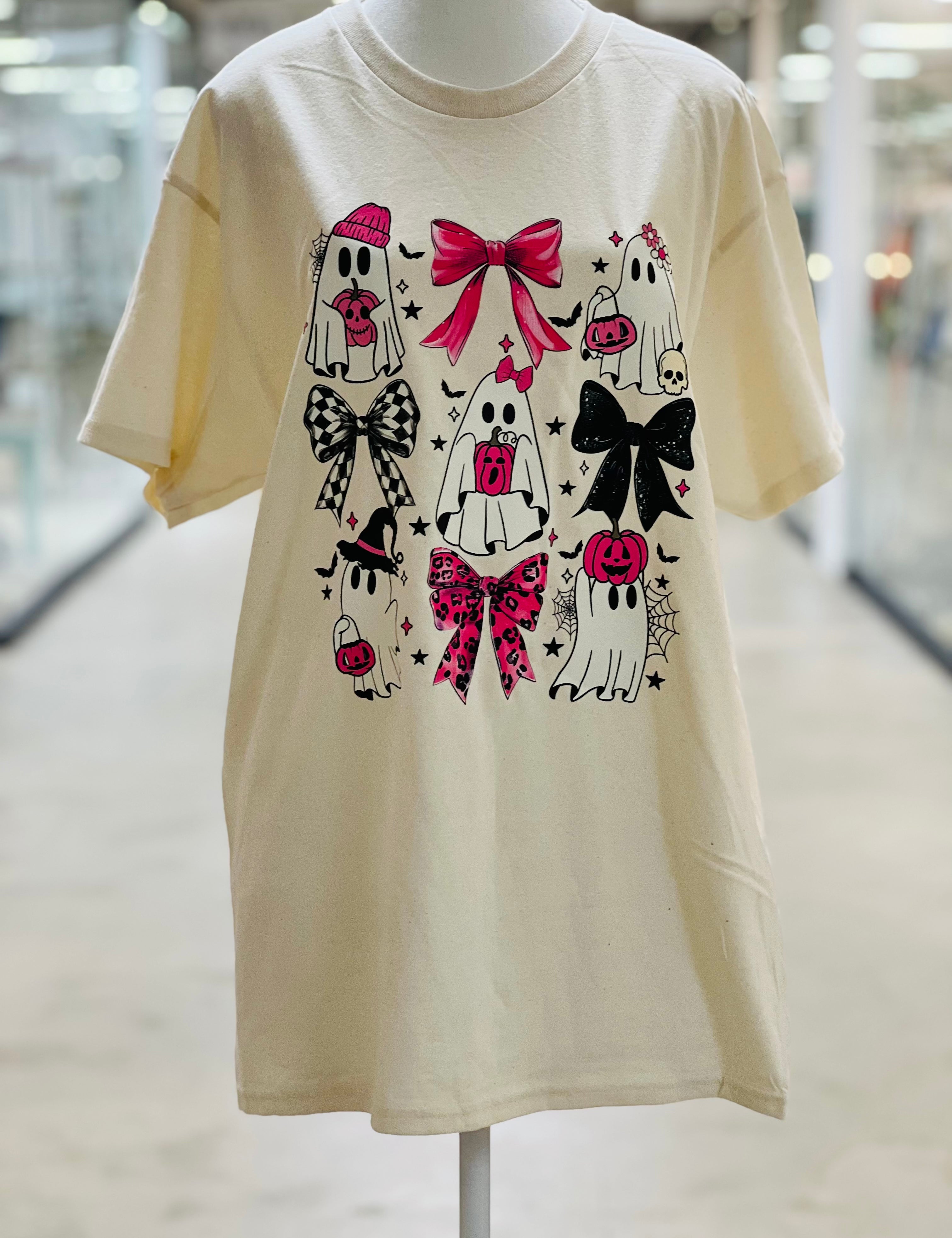 MALIBU HIPPIE Bow & Ghost Tee on Simply Obsessed