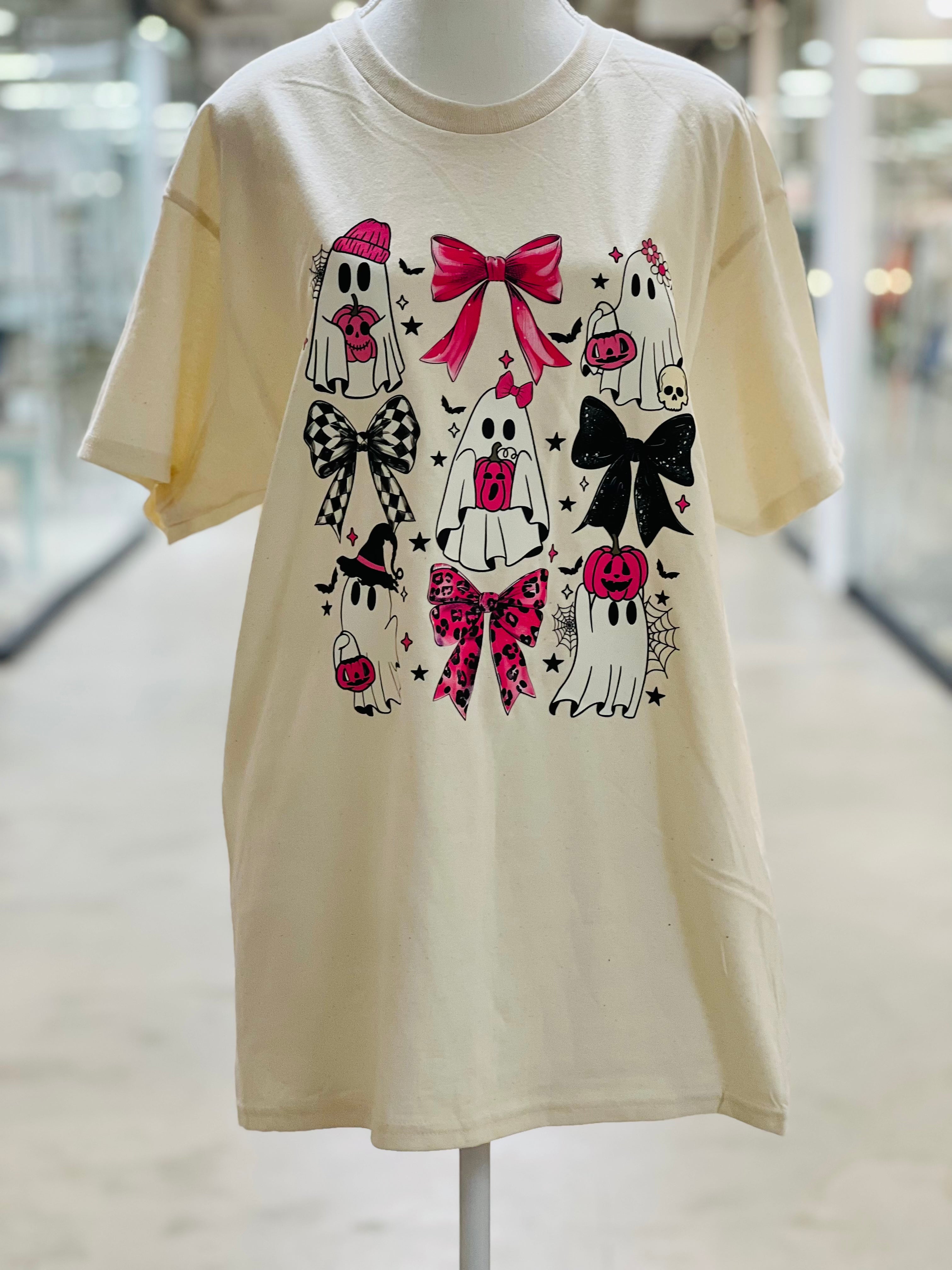 MALIBU HIPPIE Bow & Ghost Tee on Simply Obsessed
