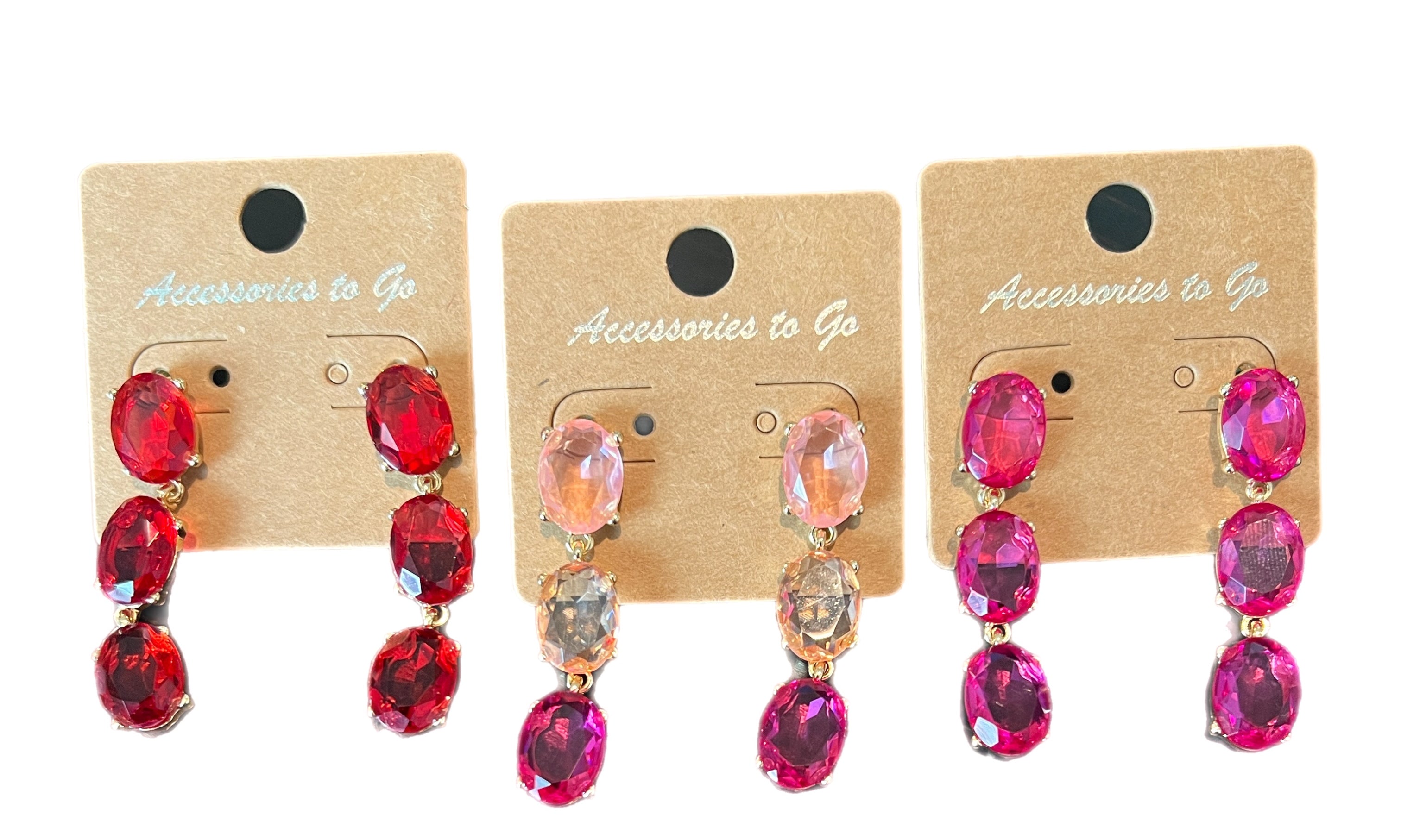 ATG Triple Crystal Earrings on Simply Obsessed