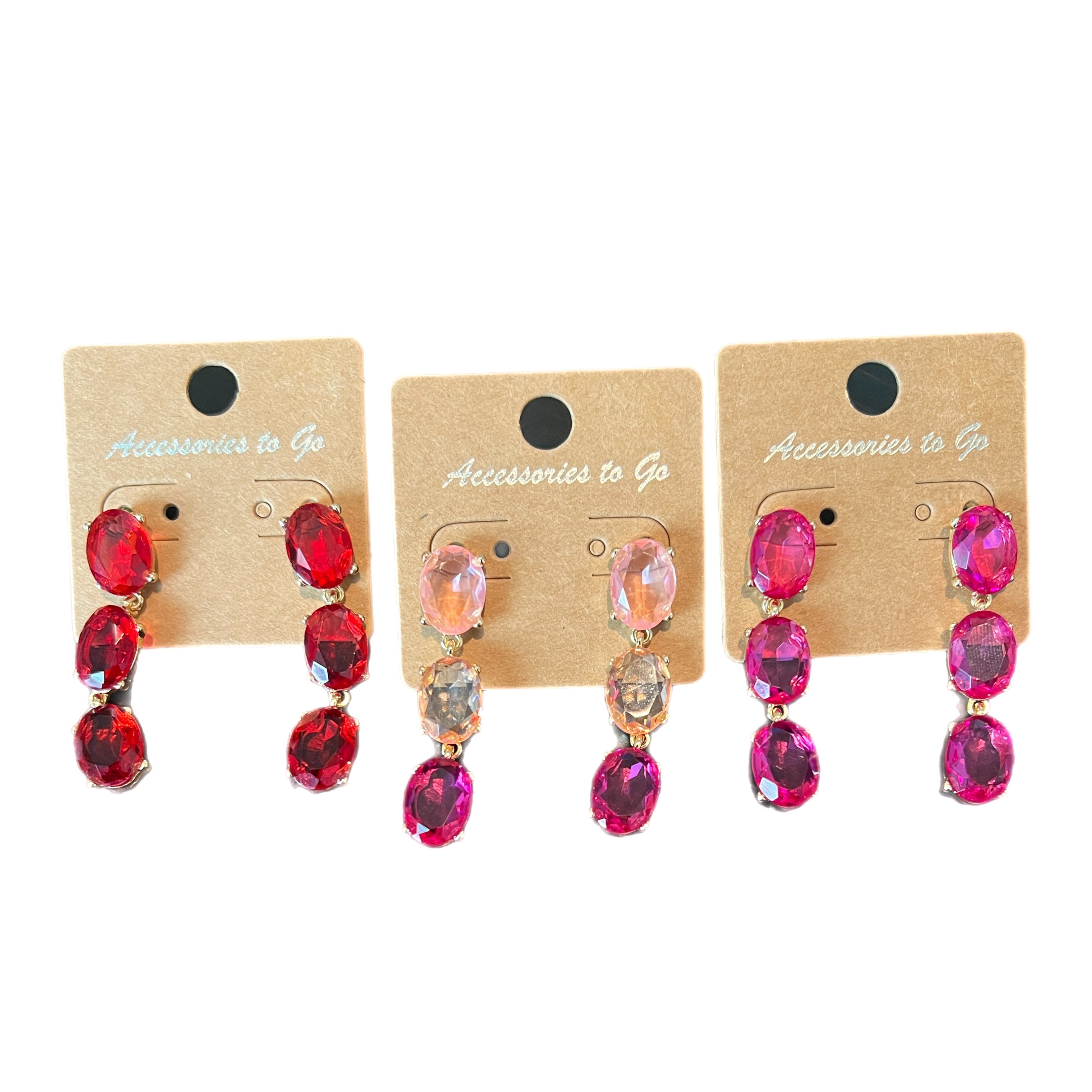 ATG Triple Crystal Earrings on Simply Obsessed