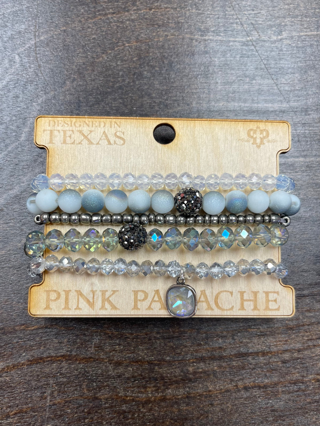 Light Blue/Silver Bracelet Stack by Pink Panache Brands on Simply Obsessed