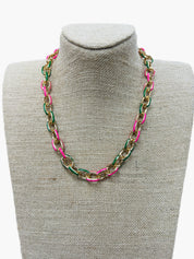 ATG Enamel Chain Necklace on Simply Obsessed
