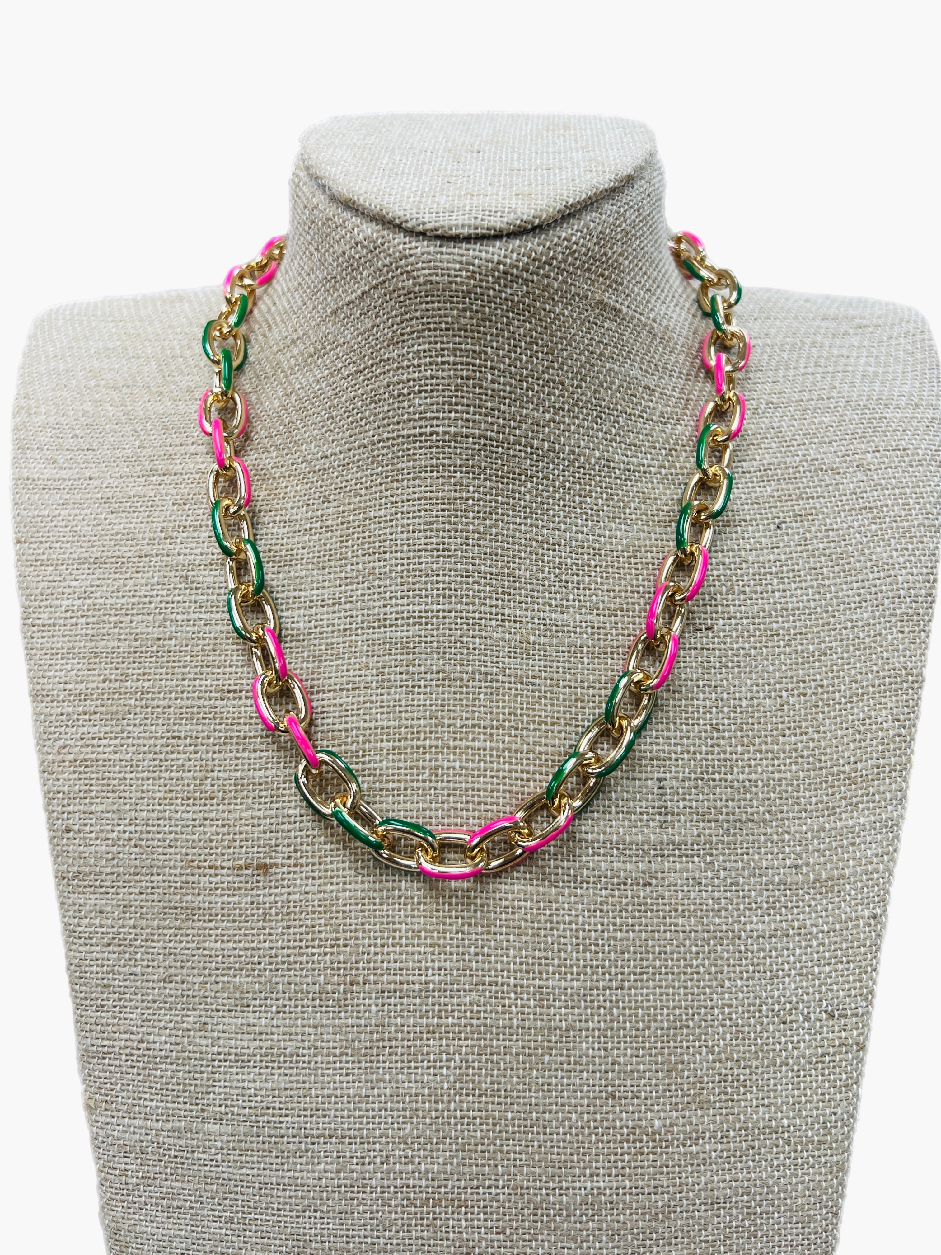 ATG Enamel Chain Necklace on Simply Obsessed