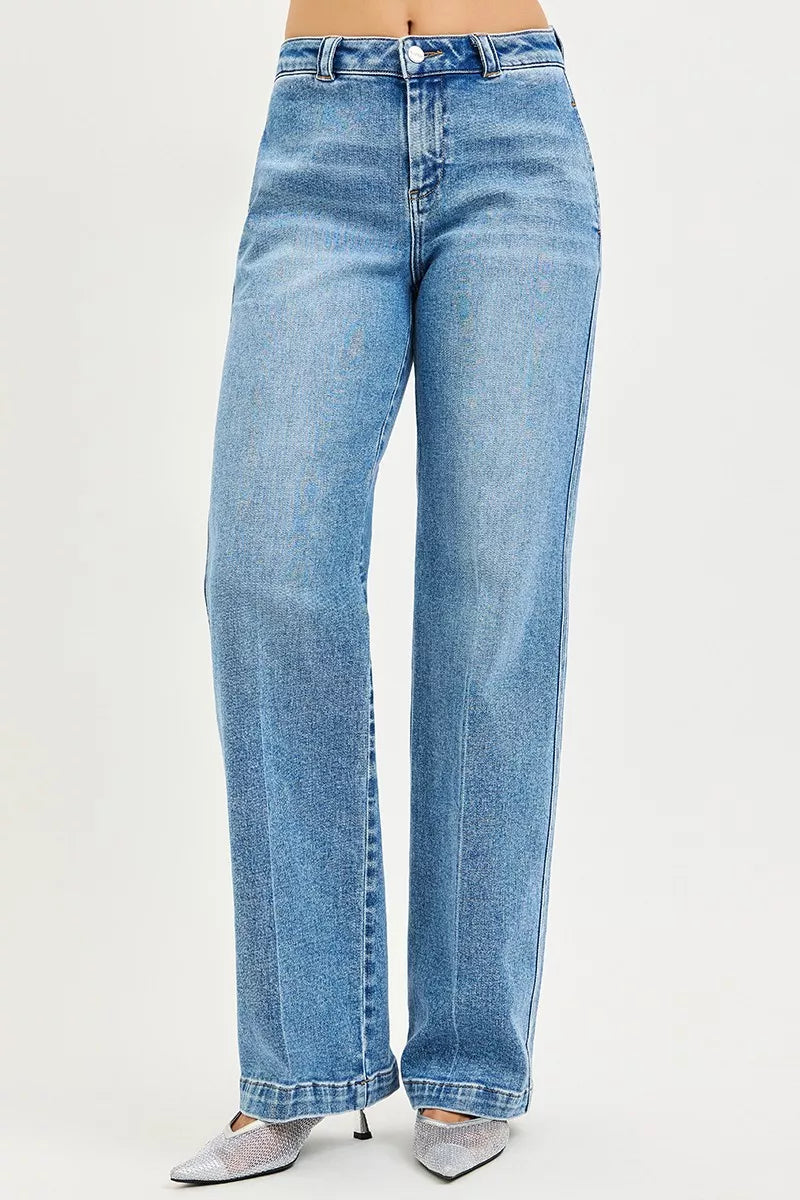 RISEN Slouchy Straight Jeans on Simply Obsessed