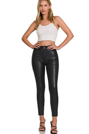 ZENANA Faux Leather Stretch Skinny Pants on Simply Obsessed