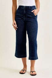 JUDY BLUE High Waist Ankle Wide Jeans on Simply Obsessed