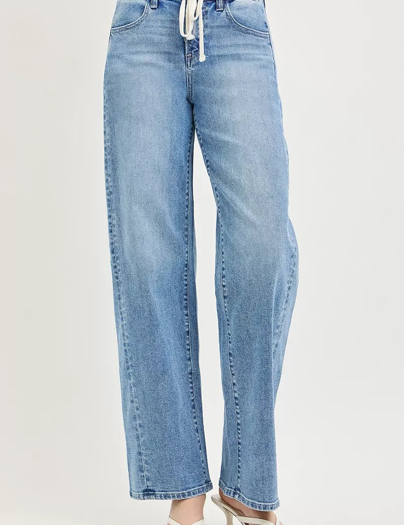 RISEN Relaxed Fit Drawstring Waist Jeans on Simply Obsessed