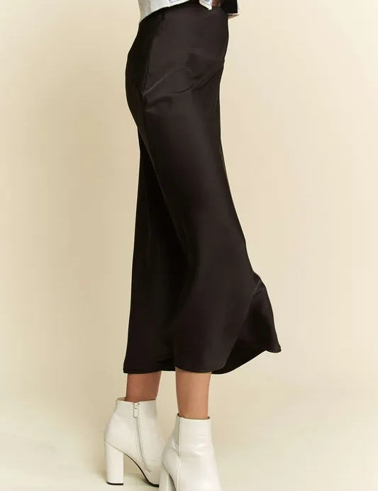 Davi & Dani High Waist Midi Skirt on Simply Obsessed