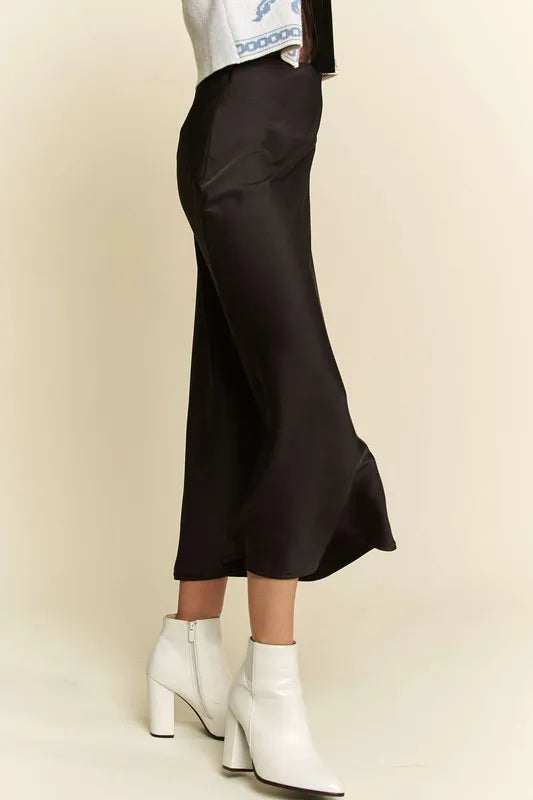 Davi & Dani High Waist Midi Skirt on Simply Obsessed