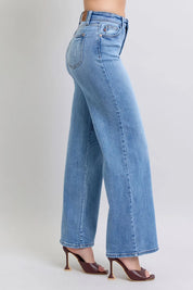 JUDY BLUE Full Size Wide Leg Jeans with Pockets on Simply Obsessed