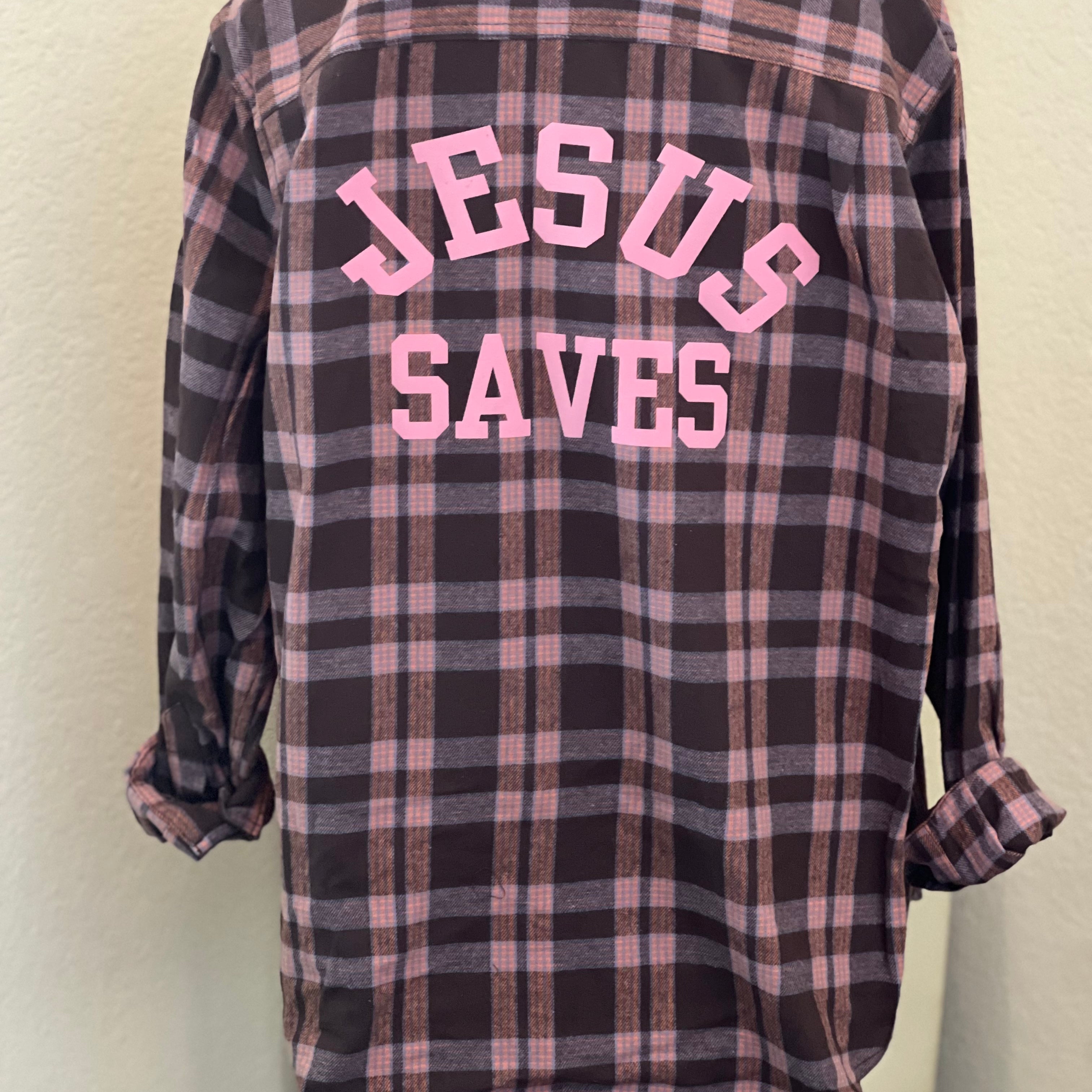 MALIBU HIPPIE Jesus Saves Flannel on Simply Obsessed