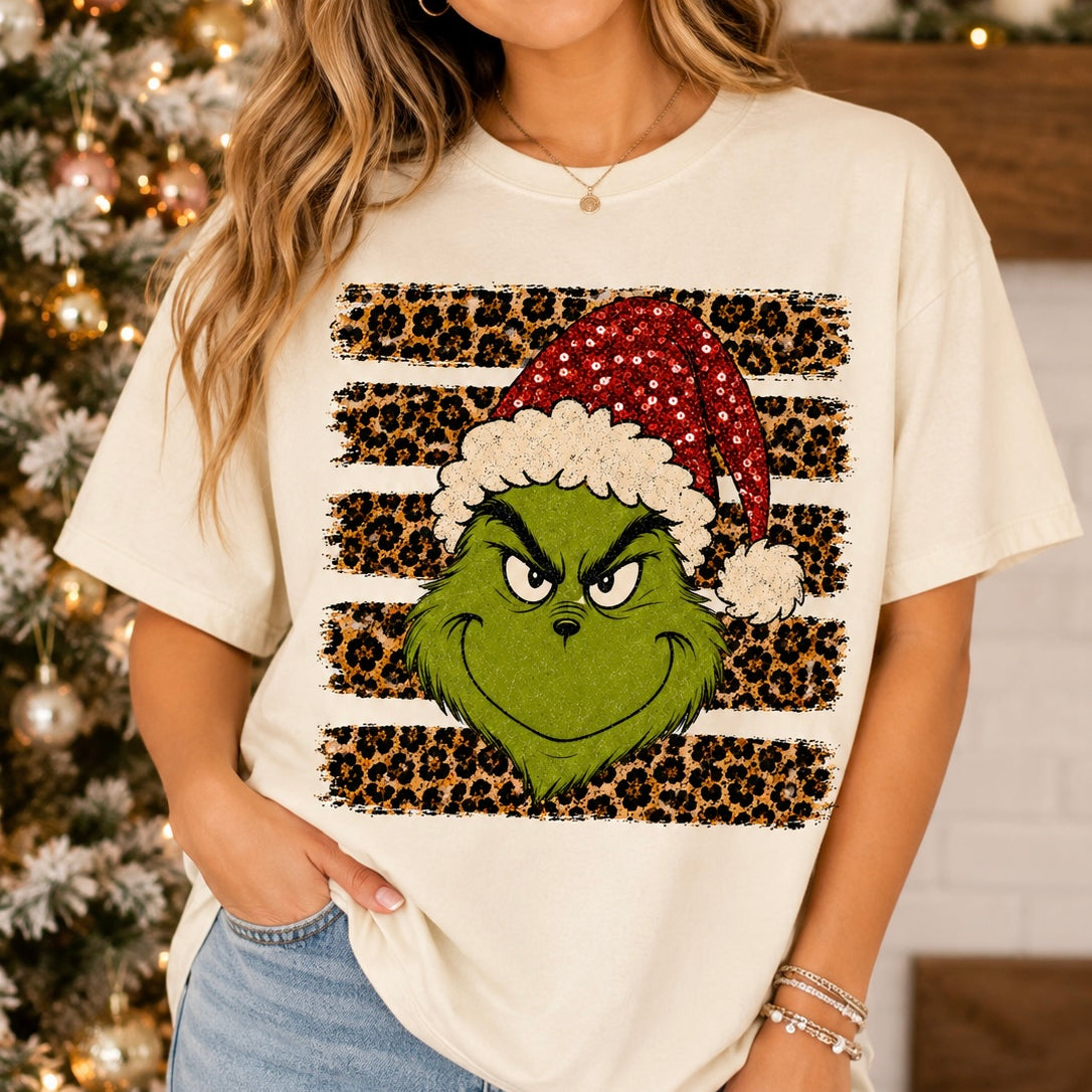 WS: He's A Mean One Bling Tee DIRECT TO GARMENT on Simply Obsessed