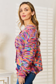 ANGEL WINGS Woven Right V-Neck Long Sleeve Cardigan. **FALL DEBUT SALE** on Simply Obsessed