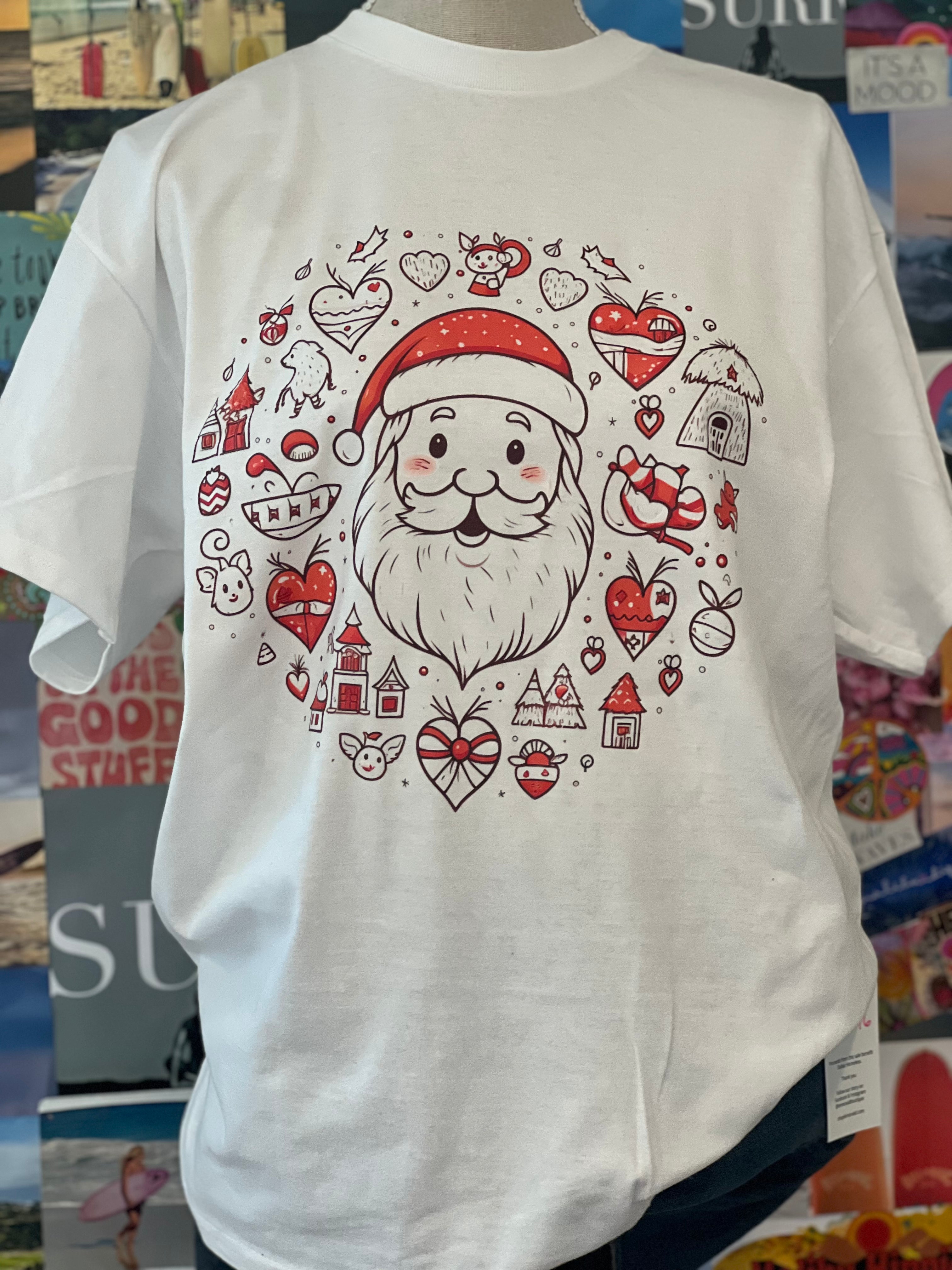 MALIBU HIPPIE Holiday Santa Tee
