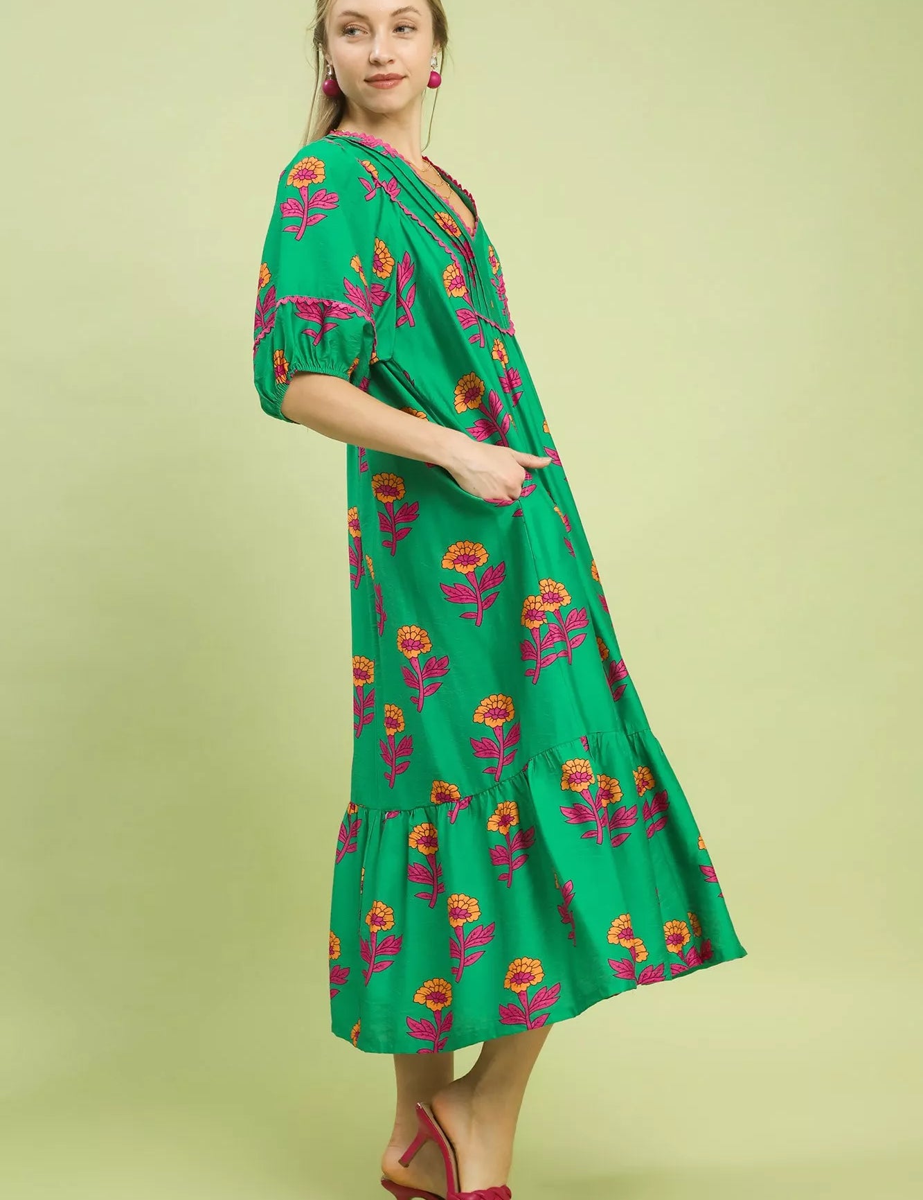 UMGEE Floral Print Midi Dress **SALE** on Simply Obsessed