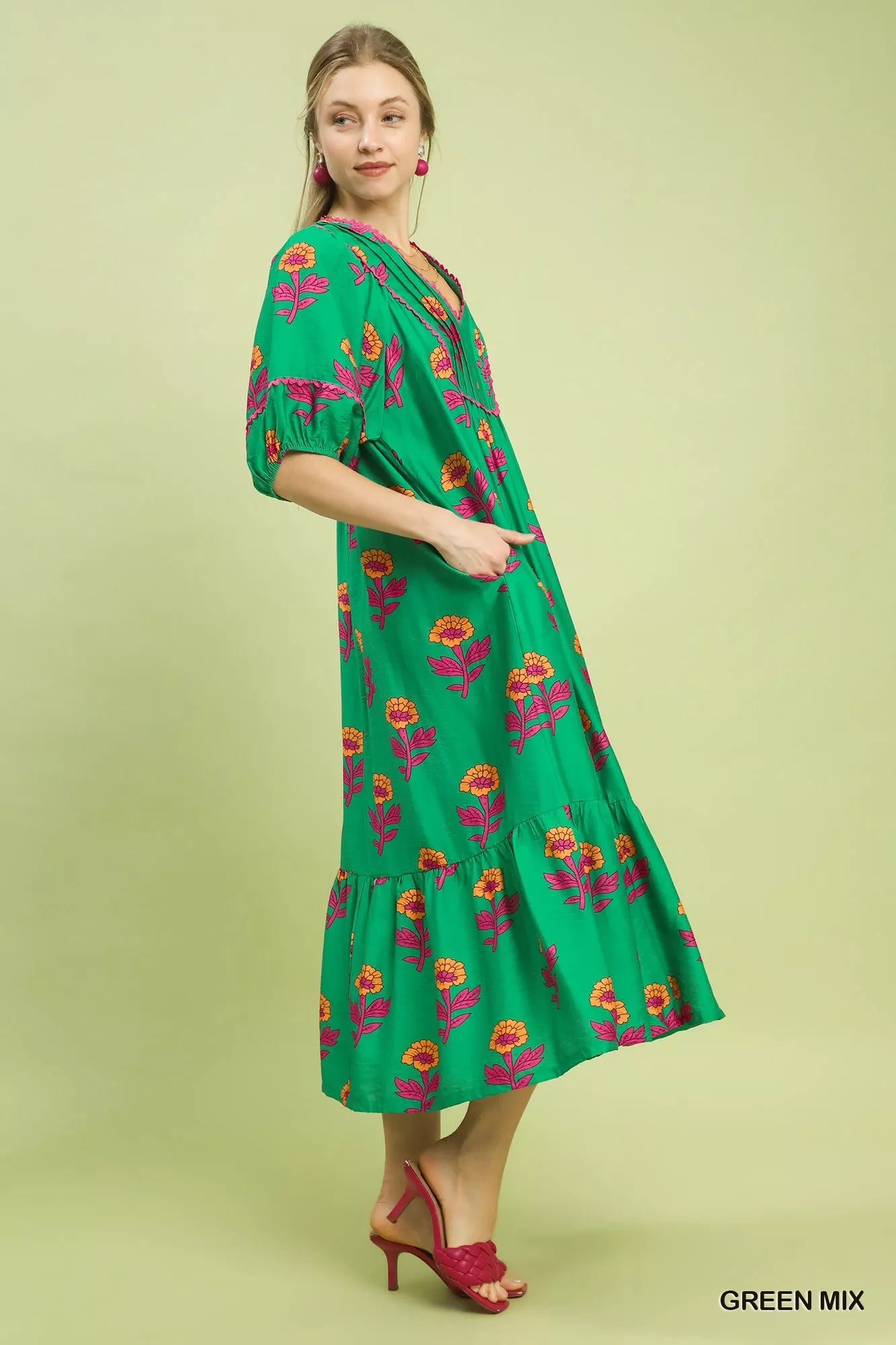 UMGEE Floral Print Midi Dress **SALE** on Simply Obsessed